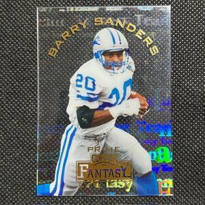 Barry Sanders LIONS 1995 Playoff Fantasy Team Clear Acetate #FT15 Detroit Lions